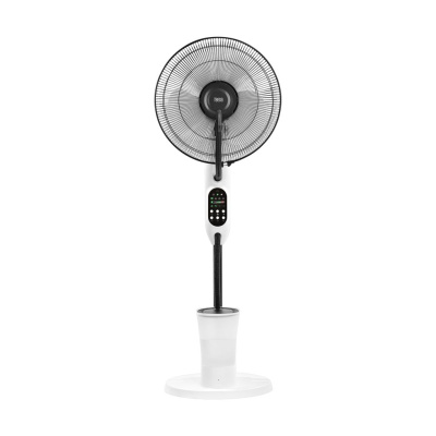 Stojaci ventilátor s funkciou hmly - biely