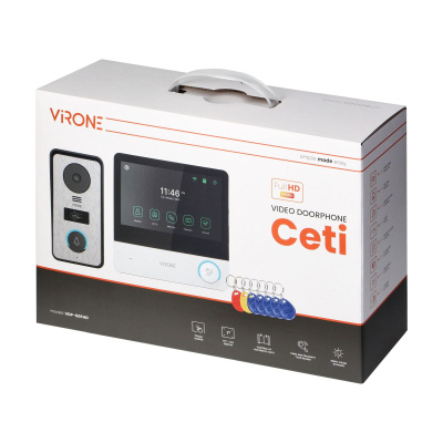 Videovrátnik CETI Full HD 7" LCD RFID čitačka