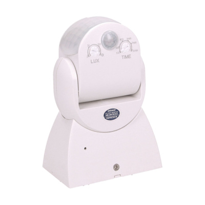 Detektor pohybu PIR, 360/180 st., 230V, IP65, biely