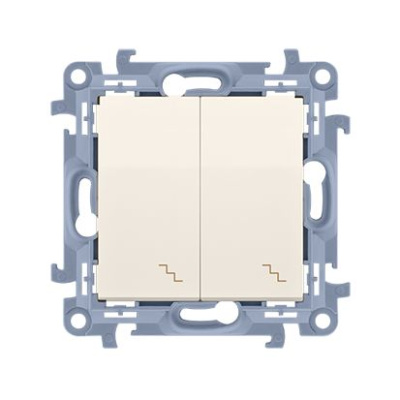 Vypínač Simon 10 č.6+6 (5B) LED podsv. modul béžový