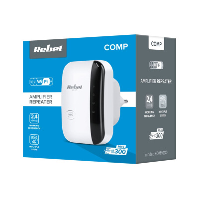 WiFi Extender-zosilňovač bezdrôtovej Wi-Fi siete REBEL
