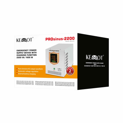 Záložný zdroj  PROsinus-2200 12V 230V 2200VA/1600W KEMOT biely