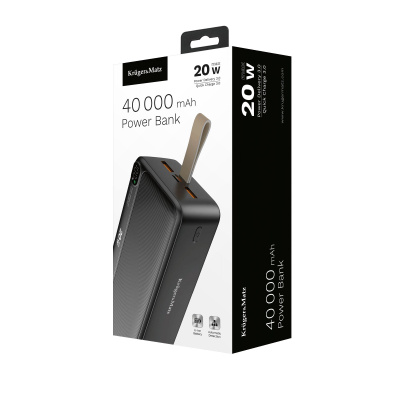 PowerBank Kruger&Matz 40 000mAh Li-ion s funkciou QC a PD