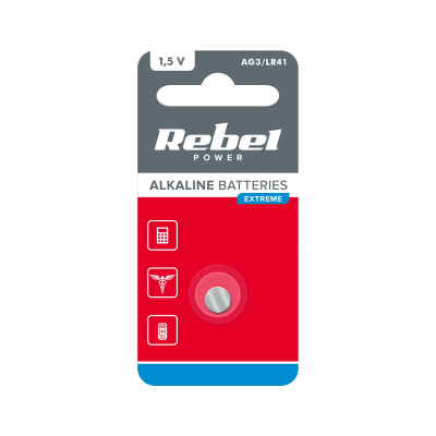 Batéria AG3/ LR41 (1ks) REBEL