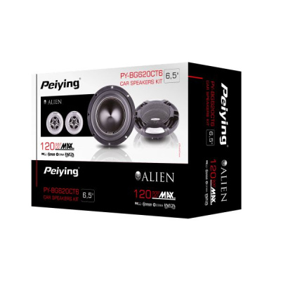 Auto reproduktory Peiying Alien BG620CT6 6.5" komponentné 120W
