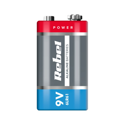Batéria REBEL alkalická 9V 6LR61