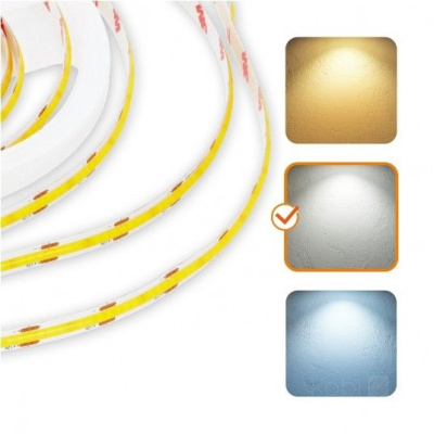 LED pás COB 4000K IP65 5m 12V 320 LED TRAMO