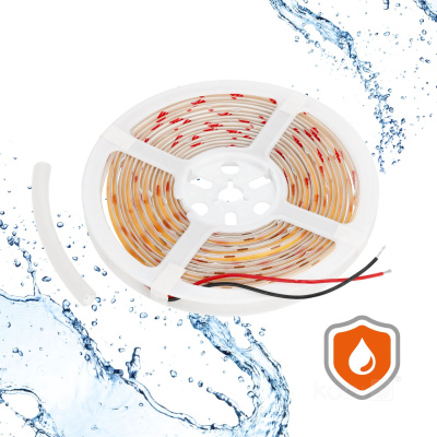 LED pás COB 3000K IP65 5m 12V 320 LED TRAMO