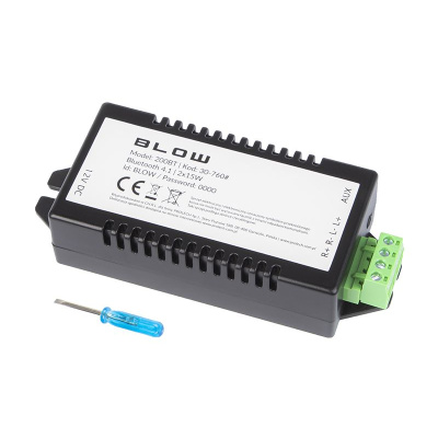 Zosilňovač Bluetooth 2x30W, 24V DC