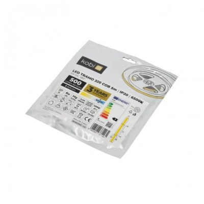 LED pás COB 6500K IP20 5m 12V 320 LED TRAMO