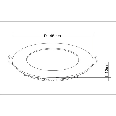 Svietidlo LED podhľadové SATEN 9W IP20 4000K kruh