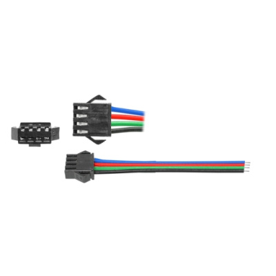 LED konektor s kábl. pre RGB pásy - zdierka