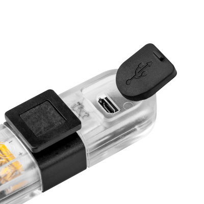 Sada svetiel na bicykel s USB káblom Rectangle REBEL
