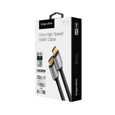 Kábel HDMI - HDMI 2.1V 8K 1,8m  Kruger&Matz