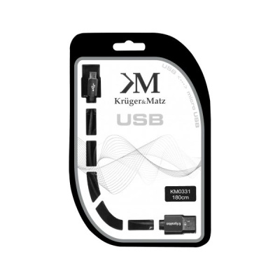 Kábel USB A - micro USB 1,8m Kruger&Matz