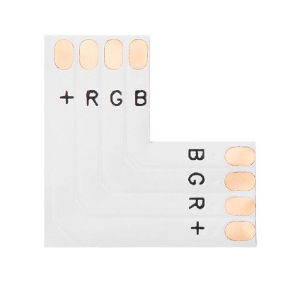 Spojka rohová pre led pásy 10mm - RGB