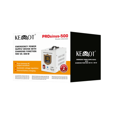 Záložný zdroj  PROsinus-500 12V 230V 500VA/300W KEMOT biely