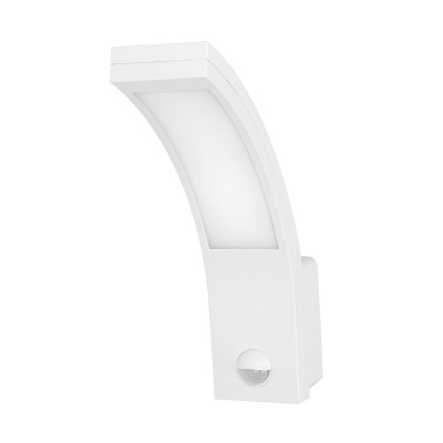 LED svietidlo PIRYT, 10W, senzor pohybu, IP54, 4000K, biele