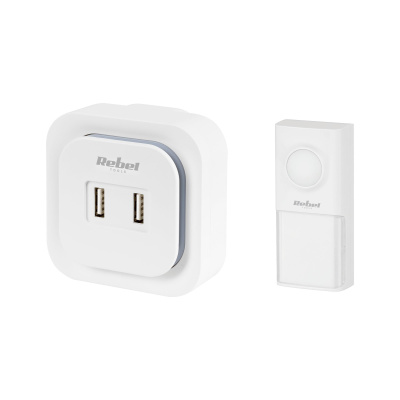Bezdrôtový zvonček 36 melódií + 2x USB