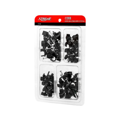 Prichytky káblov sada 6,7,8,9mm, čierne