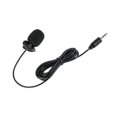 Mikrofón s klipom + kábel Jack 3,5mm 2m