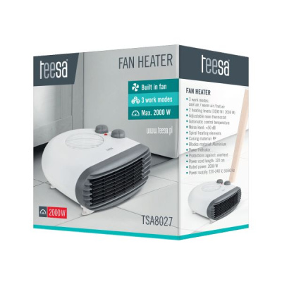 Elektrický ohrievač TEESA 2000 W so zabudovaným ventilátorom II
