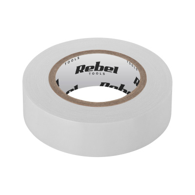 Páska izolačná REBEL (0,13mm x 19mm x 9,15m) biela