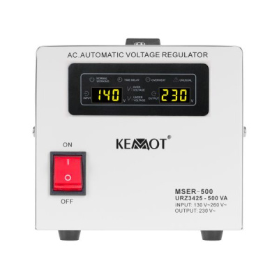 Automatický stabilizátor napätia KEMOT MSER-500 VA, servomotor