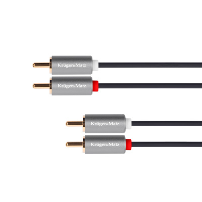 Kábel RCA 2x - RCA 2x, 1,8m Kruger&Matz Basic