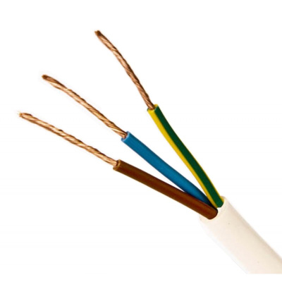 Kábel CYSY 3x1mm2 biely okrúhly 100m