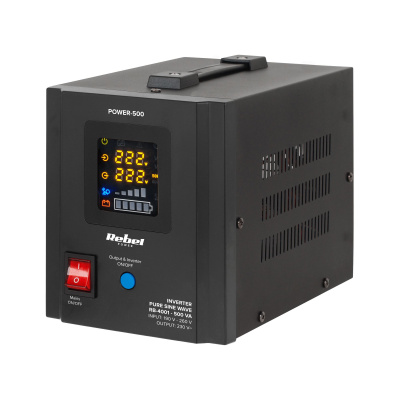 Záložný zdroj  PROsinus-500 12V 230V 500VA/300W Rebel čierny