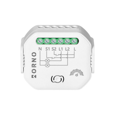 Smart 2-kanálové relé stmievateľné TUYA WiFi + BLE, 230V ORNO