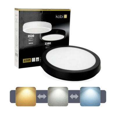 Led svietidlo NAIROS G2 24W čierny PREMIUM