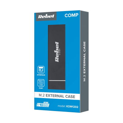 Externý box pre SSD M2 disk, NVME/NGFF M2788 Rebel