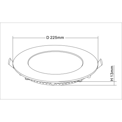 Svietidlo LED podhľadové SATEN 18W IP20 4000K kruh