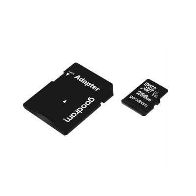 Karta micro SDHC 256GB Goodram class 10 UHS1 s SD adaptérom