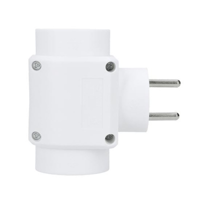Zásuvková rozvodka 2.5A+2x10A 230V biela