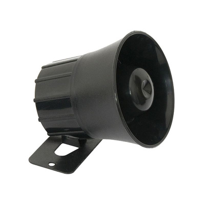 Siréna 6-tónová 6S25 12V čierna 108dB