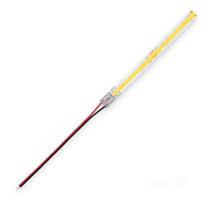 Konektor pre 8 mm COB LED pás s káblom 10 cm Kobi