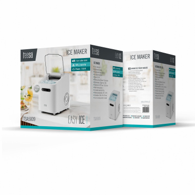 Výrobník ľadu TEESA EASY ICE, 11kg ľadu, 1l, 110 W