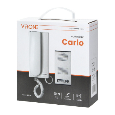 Domofón CARLO DP-16 jednorodinný