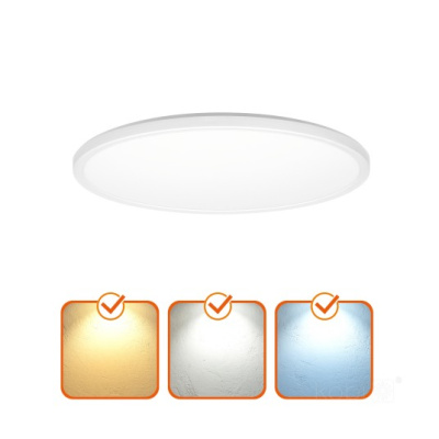 Stropné LED svietidlo NIVERA CIRCLE 12W 3CCT IP54 Premium biele