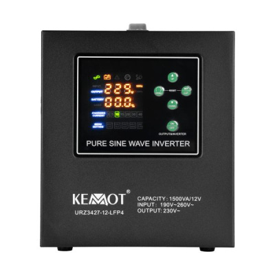 Záložný zdroj  PROsinus-1500-LFP4 12V 1500VA/1050W KEMOT čierny