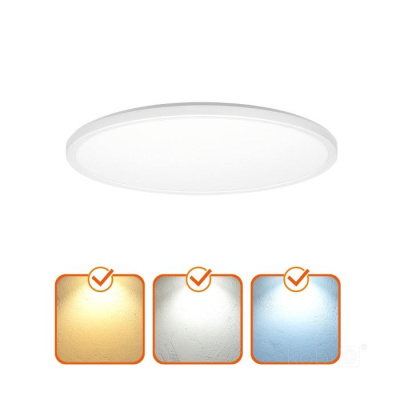 Stropné LED svietidlo NIVERA CIRCLE 32W 3CCT IP54 Premium biele