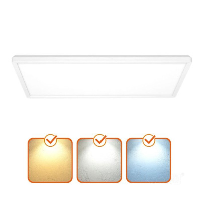 Stropné LED svietidlo NIVERA SQUARE 32W 3CCT IP54 Premium biele