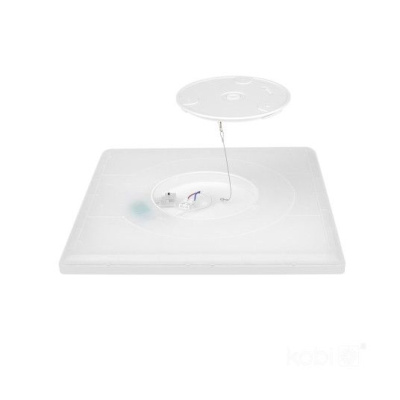 Stropné LED svietidlo NIVERA SQUARE 12W 3CCT IP54 senzor biele