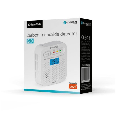 Detektor oxidu uhoľnatého Kruger&Matz Connect S10 Tuya