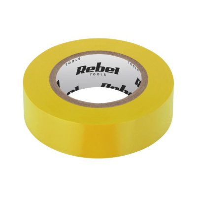 Páska izolačná REBEL (0,13mm x 19mm x 18,30m) žltá