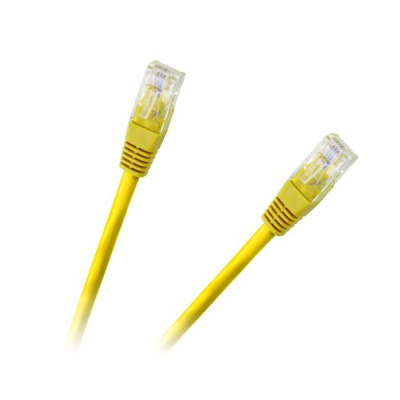 Kábel UTP 8P8C-8P8C 1m CCA žltý