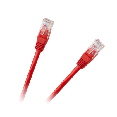 Kábel UTP 8P8C-8P8C 1m CCA červený
